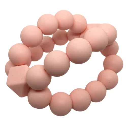 Anneau de dentition en silicone organique monté en 3D. ROSE.