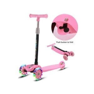 Trottinette Enfant A 3 Roues Rose Jeu Dequilibre Decouverte Des 3 Ans - Wlidati.com