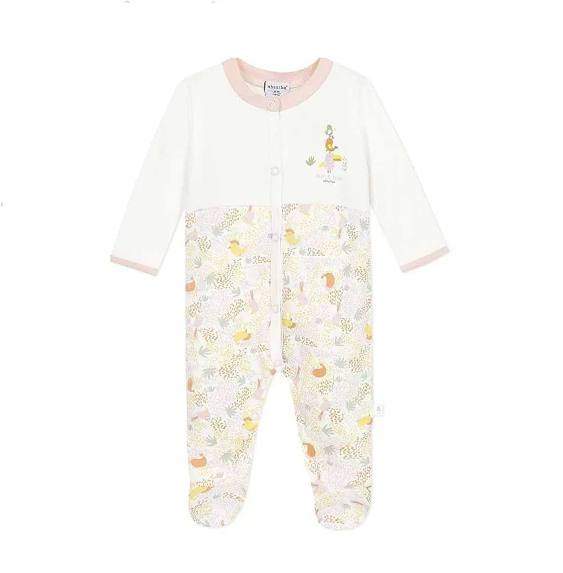 Absorba Dors Bien Colore Rose Coton Bio 6 Mois - Wlidati Maroc