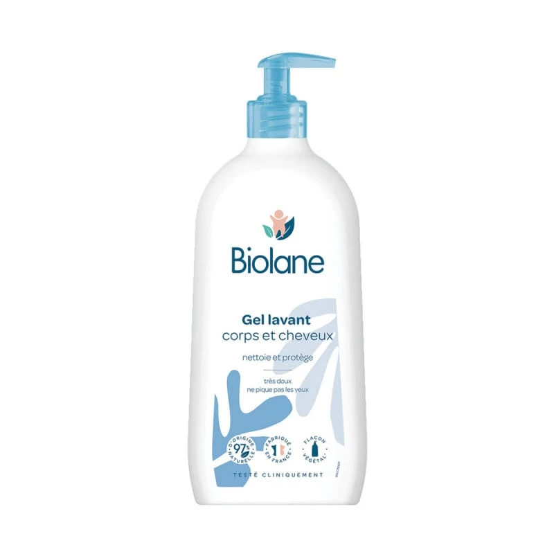 Biolane Gel Lavant Corps Et Cheveux 350ml - Wlidati Maroc