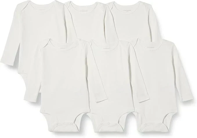 Body Bebe Blanc A Manches Longues En Coton Doux Essentials - Wlidati Maroc