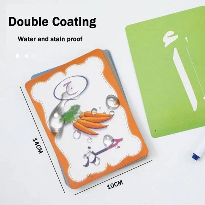 Cartes Effacables Lettres Arabes Jeu Educatif Pour Apprendre A Ecrire 28 Cartes - Wlidati.com
