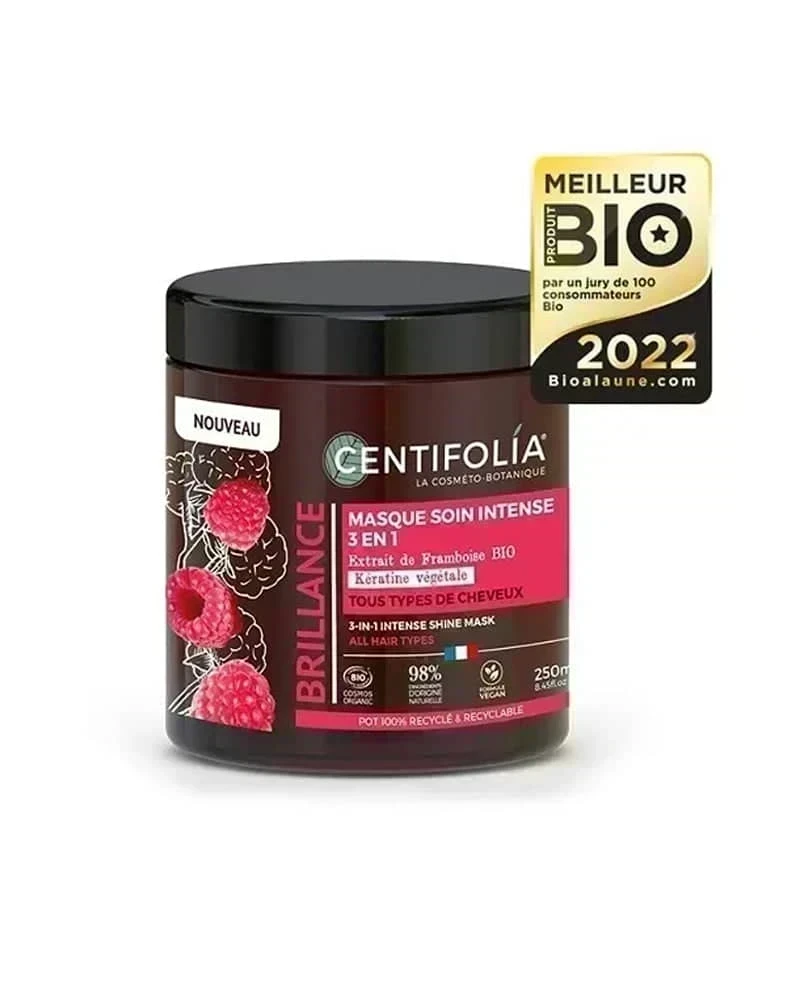 Centifolia Masque Soin Brillance Intense 3en1 250ml Bio - Wlidati Maroc