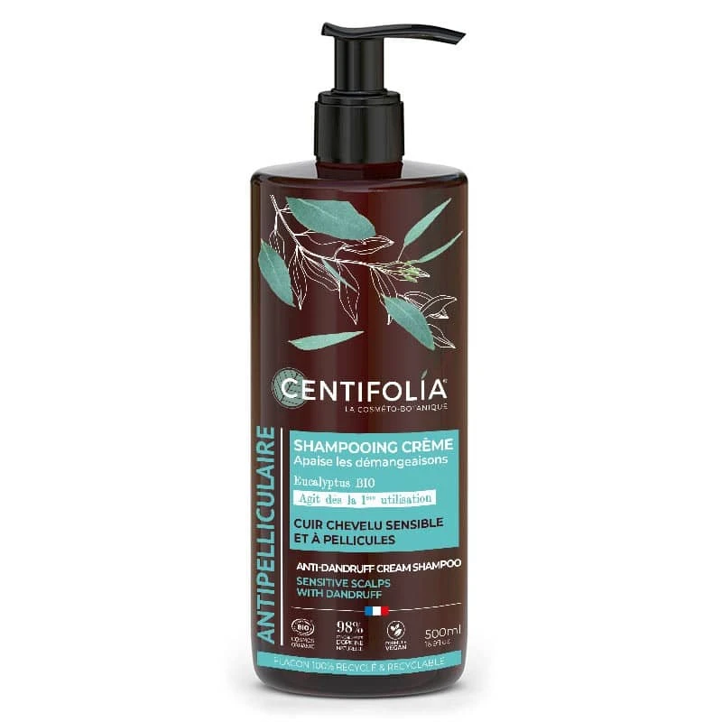 Centifolia Shampooing Creme Antipelliculaire Apaise Demangeaisons Cheveux Sensible 500ml Bio - Wlidati Maroc