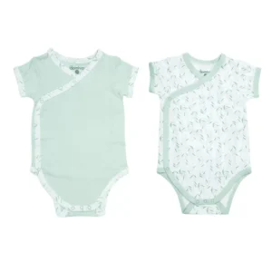 Domiva Lot De 2 Bodies Manches Courtes Cache Coeur Filou - Wlidati Maroc