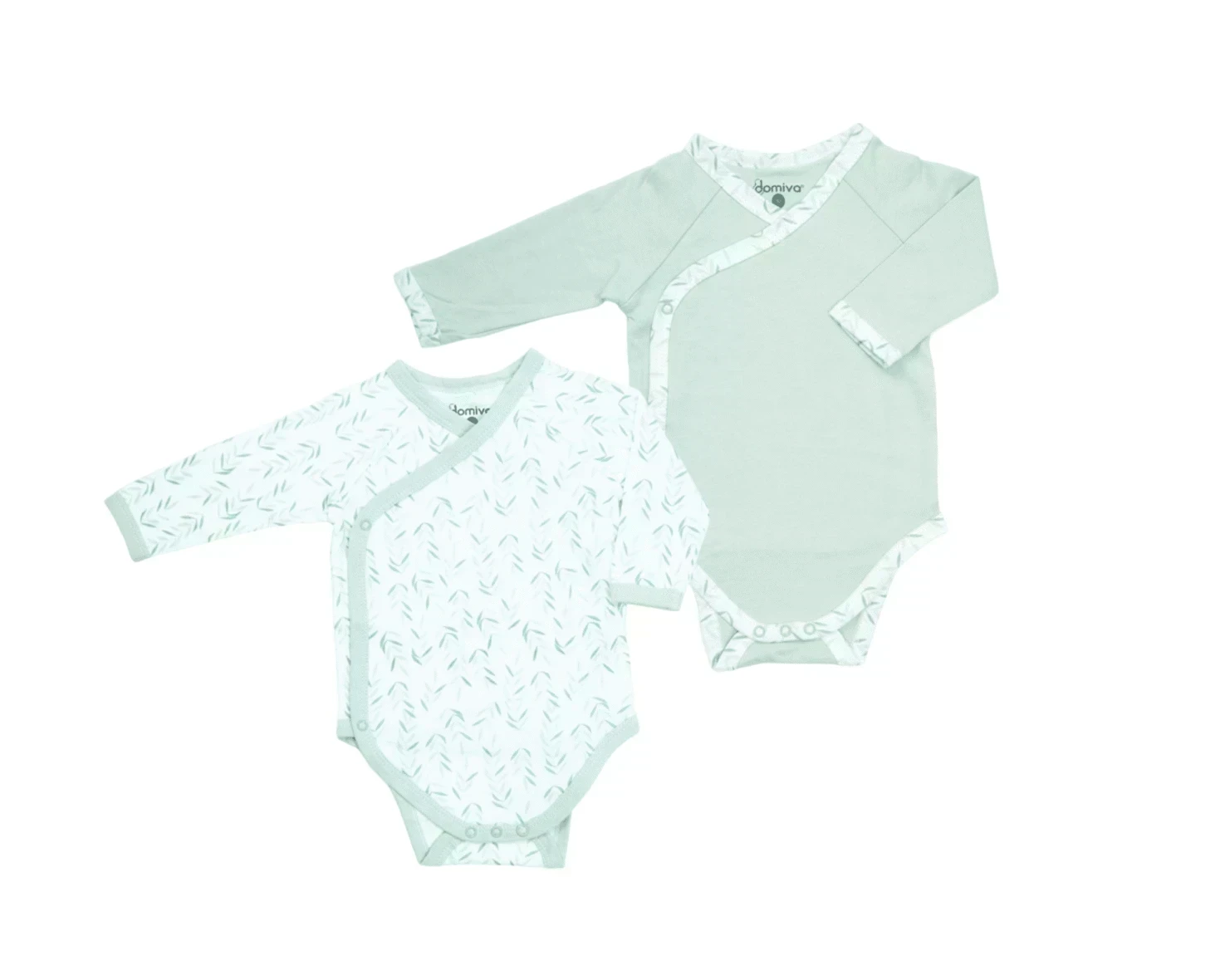 Domiva Lot De 2 Bodies Manches Longues Cache Coeur Filou - Wlidati Maroc