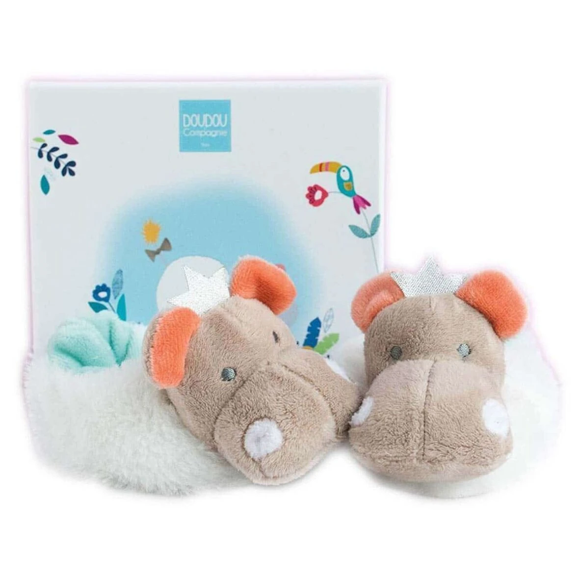 Doudou Compagnie Chaussons Hippopotame - Wlidati Maroc