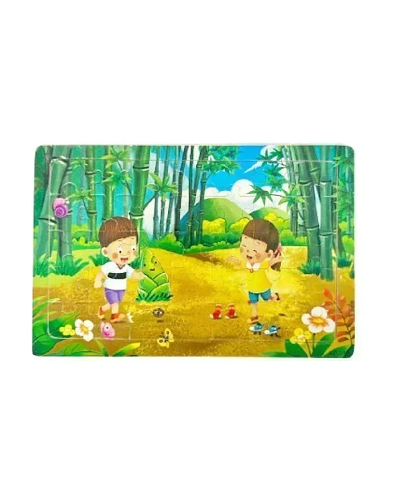 Ensemble 6 Puzzles En Bois Petit Modele Enfants En Plein Air - Wlidati Maroc