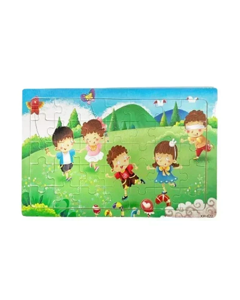 Ensemble 6 Puzzles En Bois Petit Modele Enfants En Plein Air - Wlidati Maroc