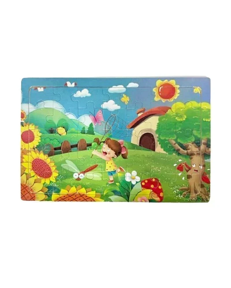 Ensemble 6 Puzzles En Bois Petit Modele Enfants En Plein Air - Wlidati Maroc
