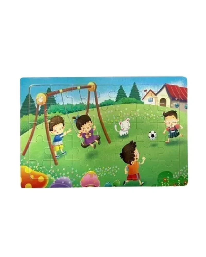 Ensemble 6 Puzzles En Bois Petit Modele Enfants En Plein Air - Wlidati Maroc