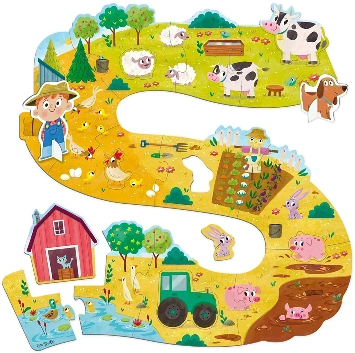 Goula Puzzle Xxl Decouverte Des Animaux De La Ferme - Wlidati Maroc