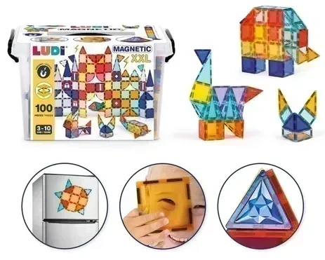 Ludi Magnetic 100 Pieces 3ans - Wlidati Maroc