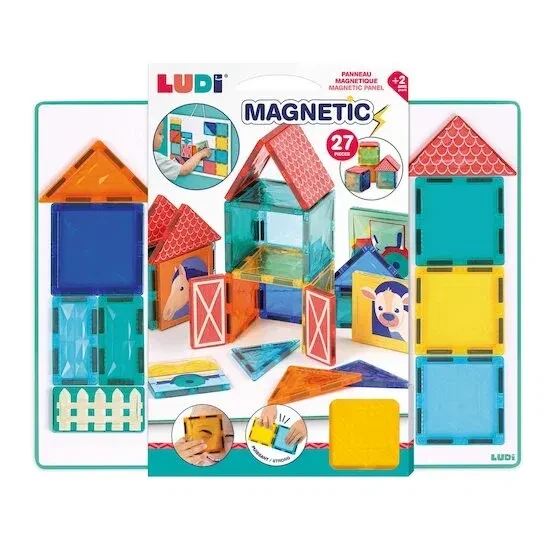 Ludi Panneau Magnetique 27 Pieces 2ans - Wlidati Maroc