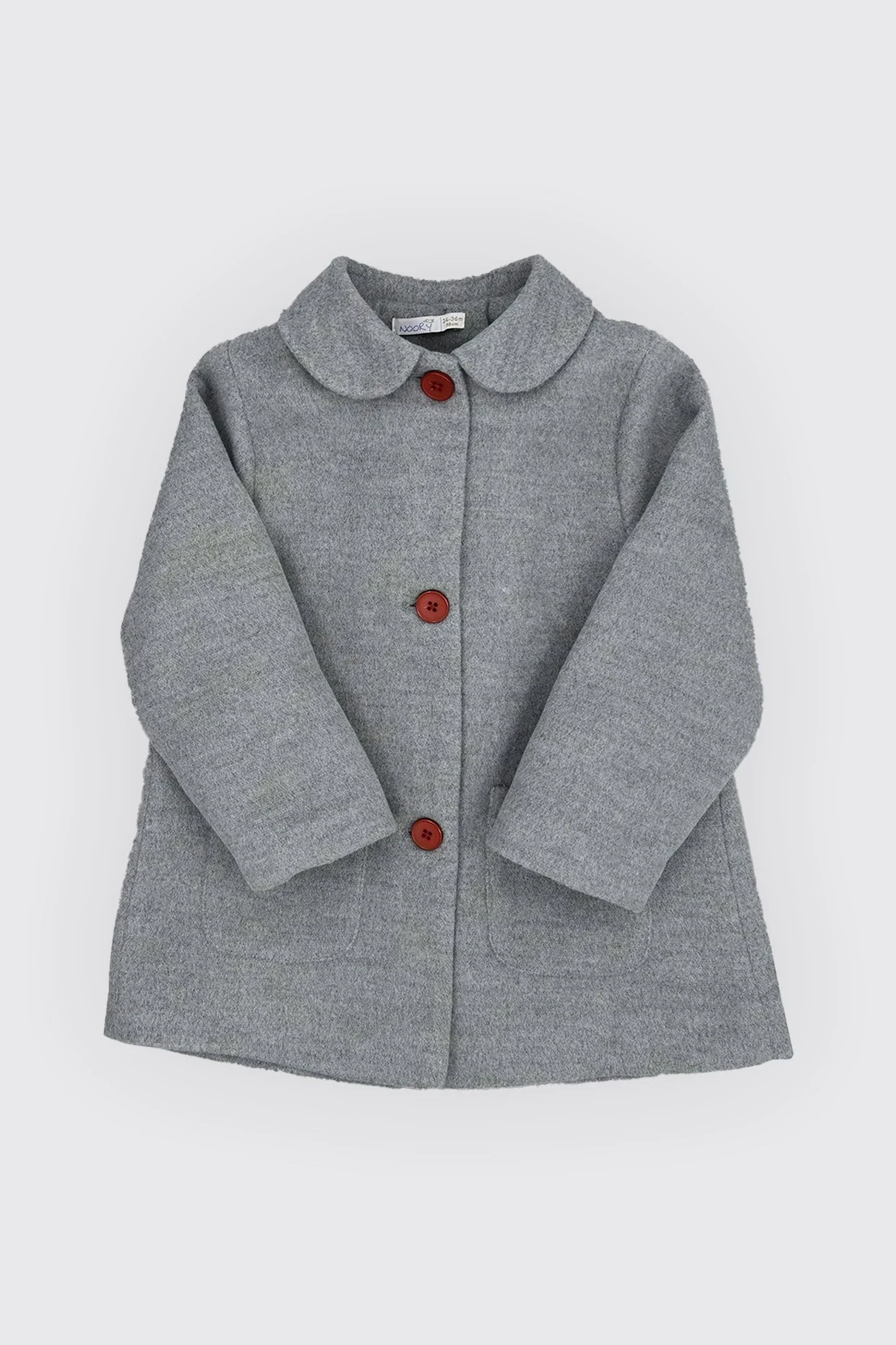 Manteau En Lainage Col Claudine Avec Noeud Decoratif Au Dos - Wlidati Maroc