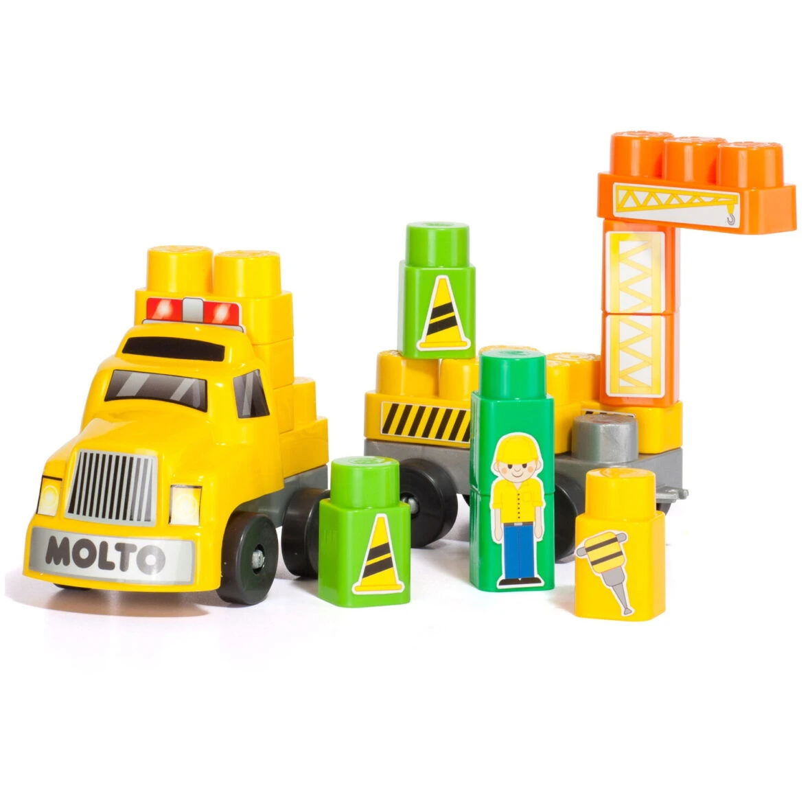 Molto Blocks Camion De Construction 25 Pieces - Wlidati Maroc