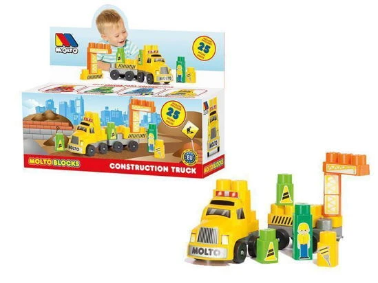 Molto Blocks Camion De Construction 25 Pieces - Wlidati Maroc