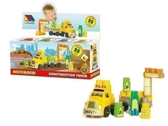 Molto Blocks Camion De Construction 25 Pieces - Wlidati Maroc
