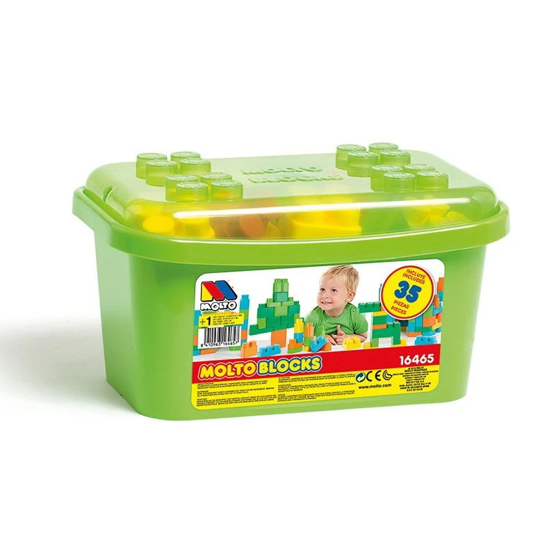Molto Boite De Blocs 35 Pieces - Wlidati Maroc