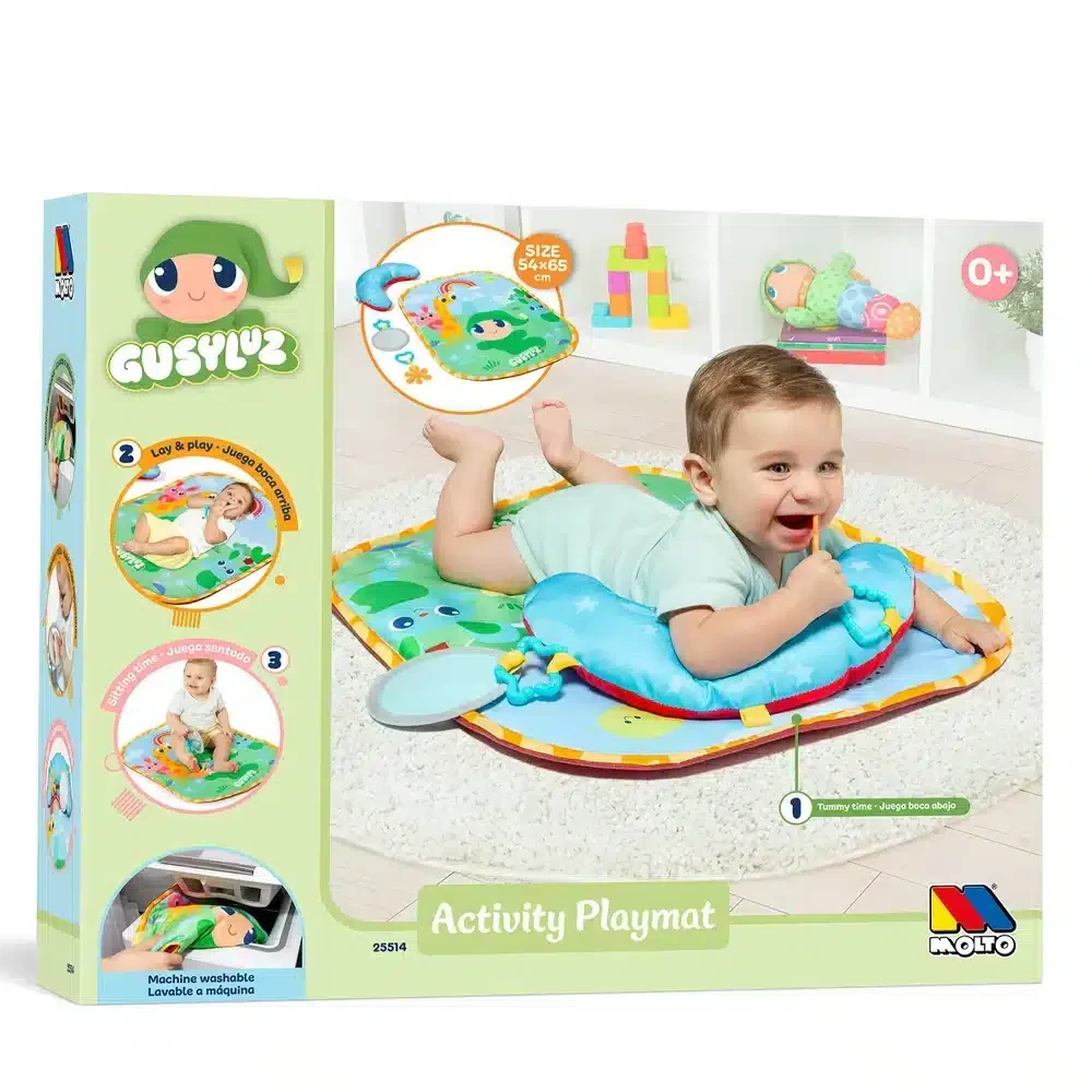 Molto Tapis Deveil Et Activites Avec Coussins Et Jouets 0m - Wlidati Maroc