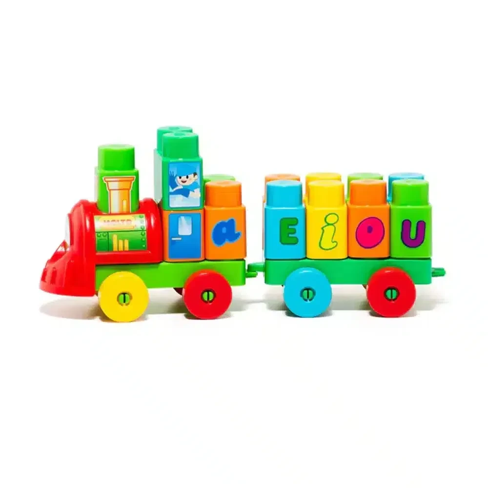 Molto Train Blocks Avec 28 Pieces - Wlidati Maroc