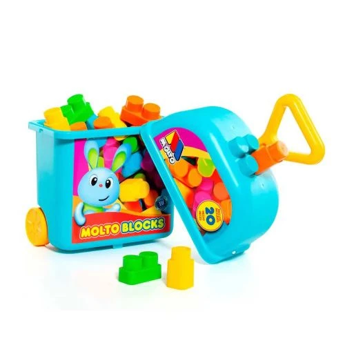 Molto Valise Avec 20 Blocs Bleu - Wlidati Maroc