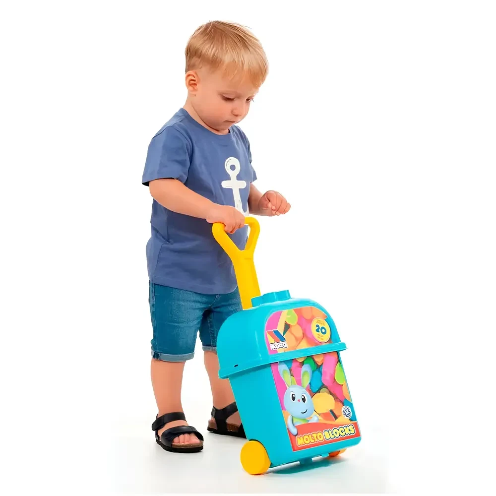 Molto Valise Avec 20 Blocs Bleu - Wlidati Maroc