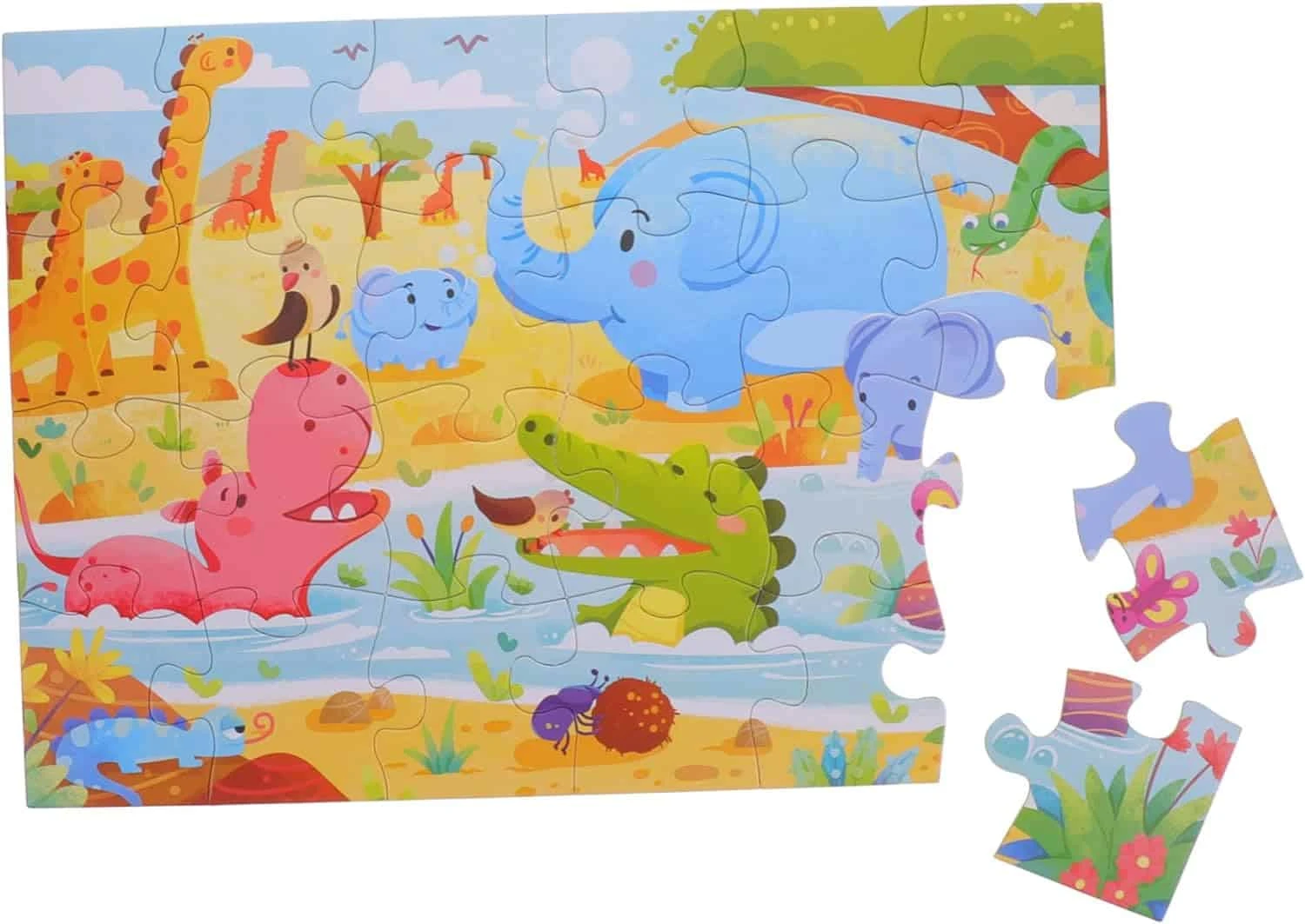 Puzzle 24 Pcs Animal Party - Wlidati Maroc