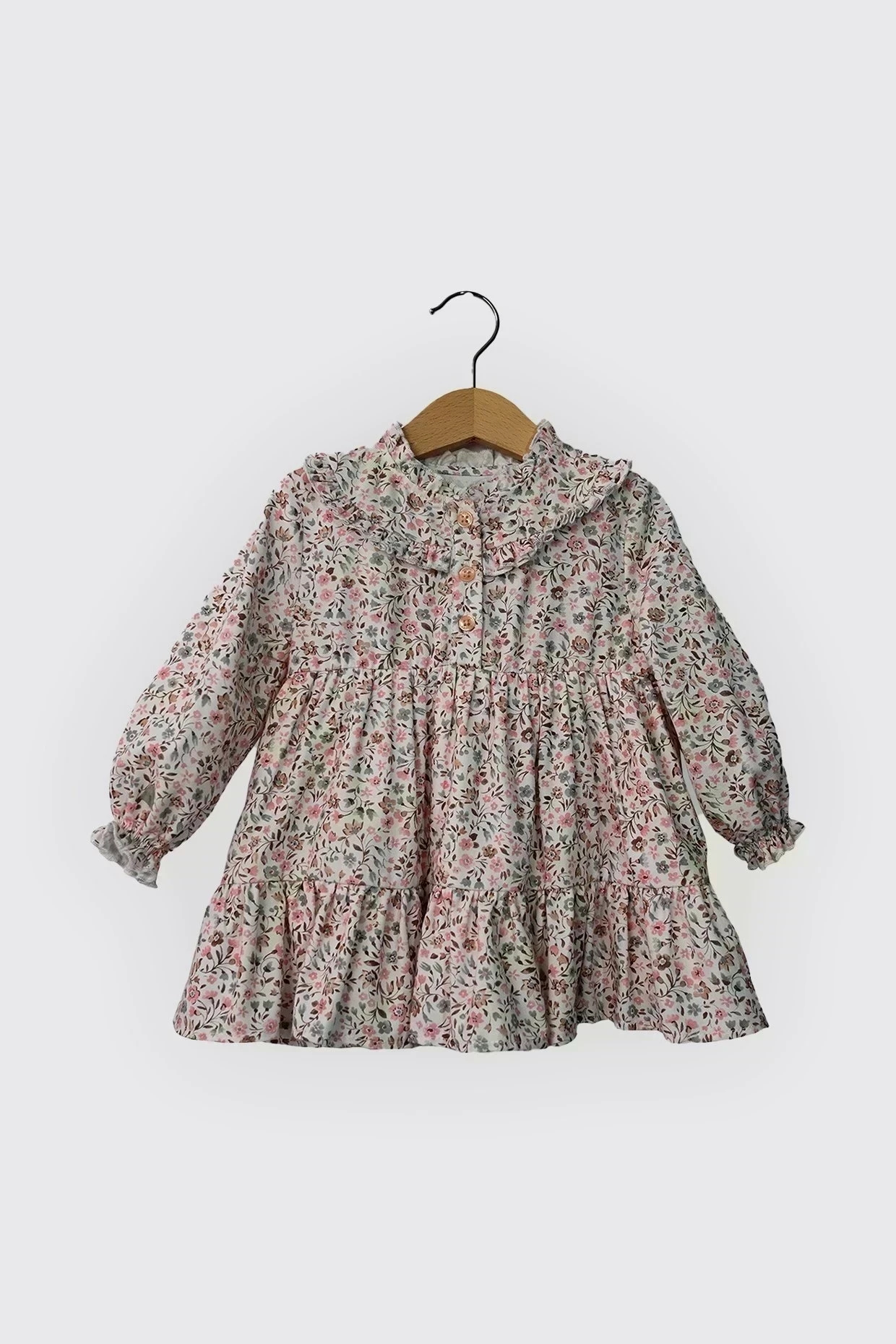Robe En Tissu Imprime 100 Coton A Col Volonte - Wlidati Maroc