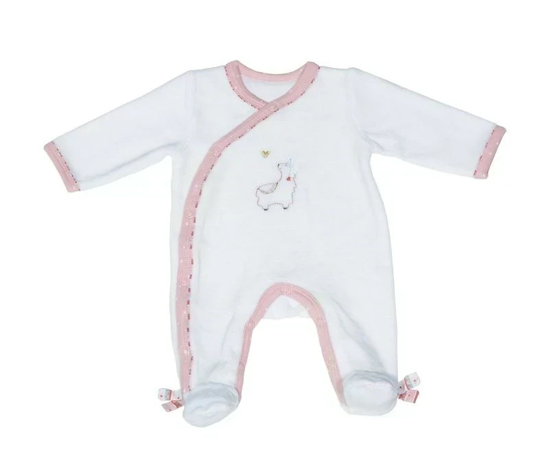 Sauthon Grenouillere Velours Collection Mila 3mois - Wlidati Maroc