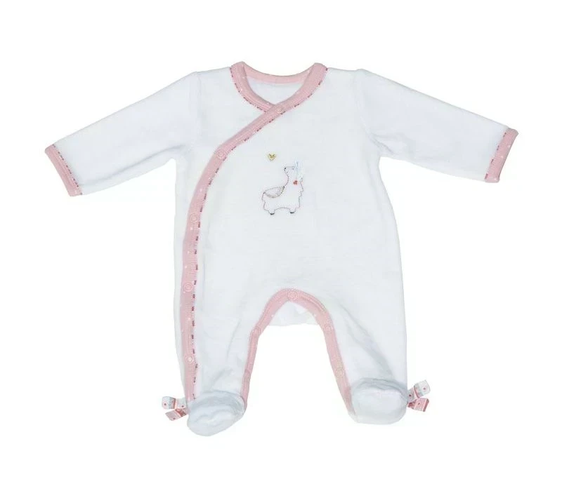 Sauthon Grenouillere Velours Collection Mila 3mois - Wlidati Maroc