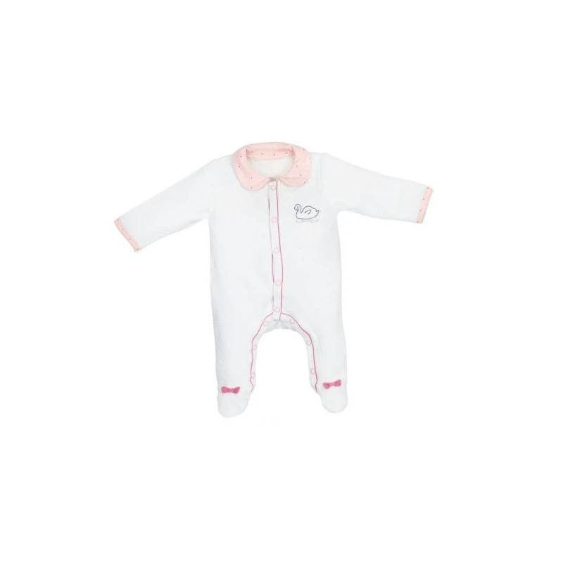 Sauthon Grenouillere Velours Collection Swan 3mois - Wlidati Maroc