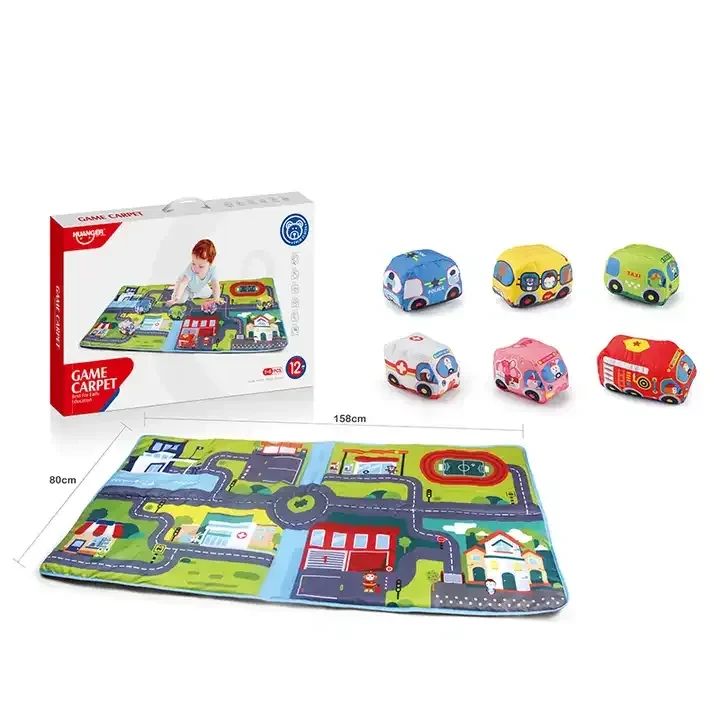 Tapis Circuit Voiturette En Tissu Game Carpet Huanger - Wlidati Maroc