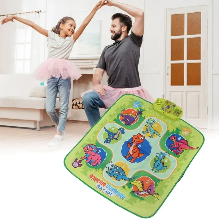 Tapis De Jeu De Danse Electronique Pliable Musical Portable Dinosaures - Wlidati Maroc