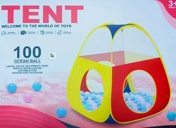 Tente De Jeu Pour Bebe Multicolore 100 Balles - Wlidati Maroc